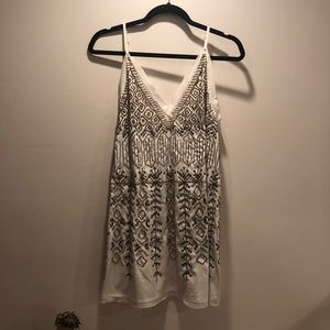 Free People White Embellished Dress